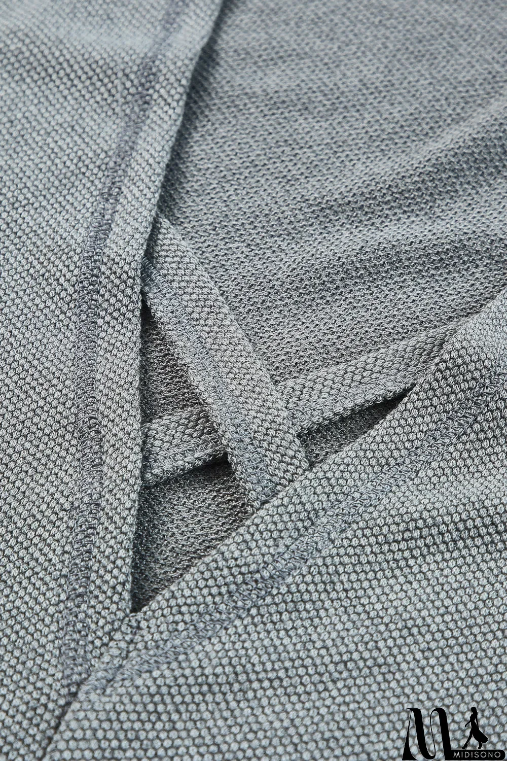 MidiSono - Crisscross Cut-out Back Knit Sleeveless Dress