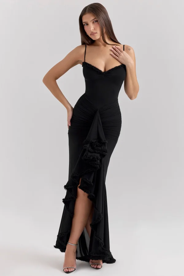 knee length dresses for ladies Sheath-Column Sweep-Brush Train Polyester Spandex Dress COCOMELODY CS0673, 7 Days / Hunter / S main image 1