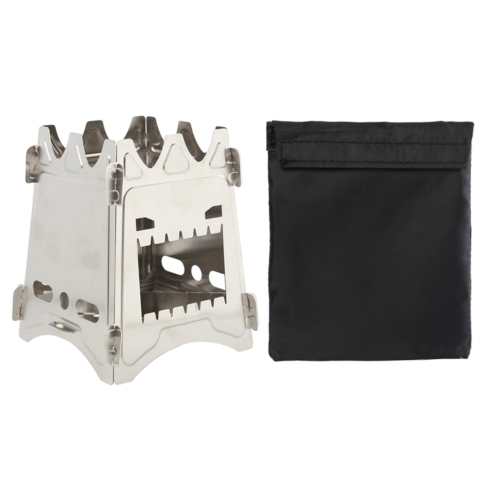 

Stainless Steel Firewood Stove Portable Outdoor Picnic Camping Cooking Tool, 501 Original