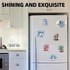 12PCS 2d flache DIY Diamant Kunst K&uuml;hlschrank Aufkleber f&uuml;r Wohnkultur (Flugsaurier)