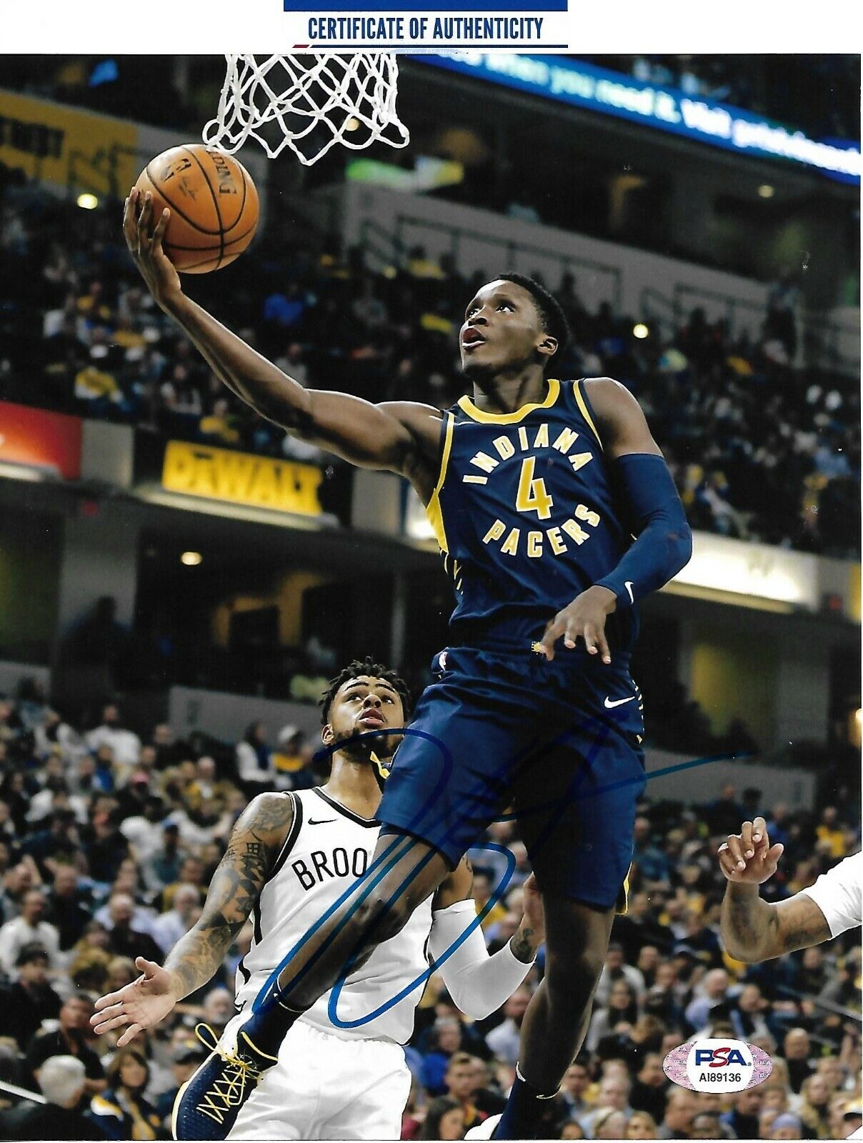 VICTOR OLADIPO signed autographed INDIANA PACERS 8X10 Photo Poster painting w/ COA PSA AI89136
