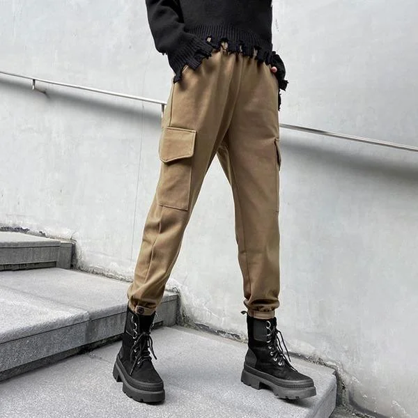Winter The New Elastic Waist Shrink Foot Mouth Loose Casual Fashion All-maech