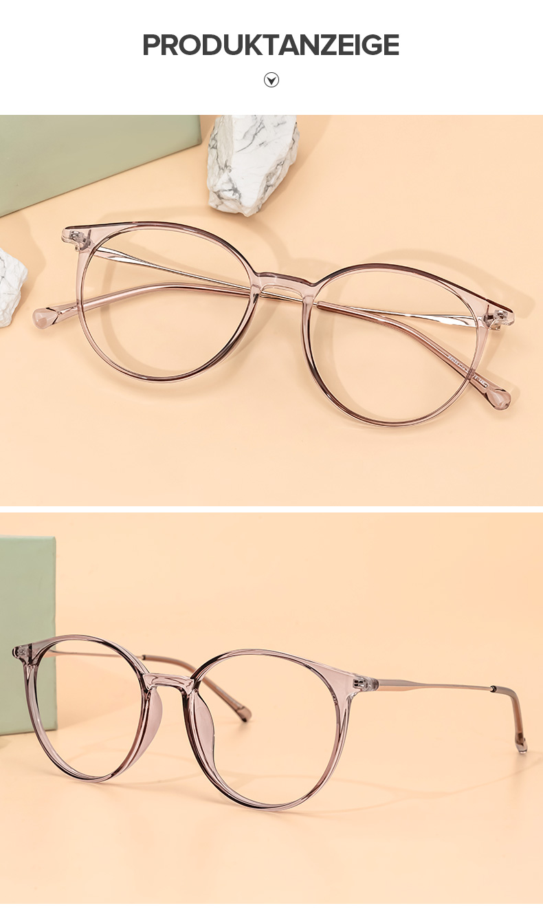 Ohnicio Lila Rund Brille