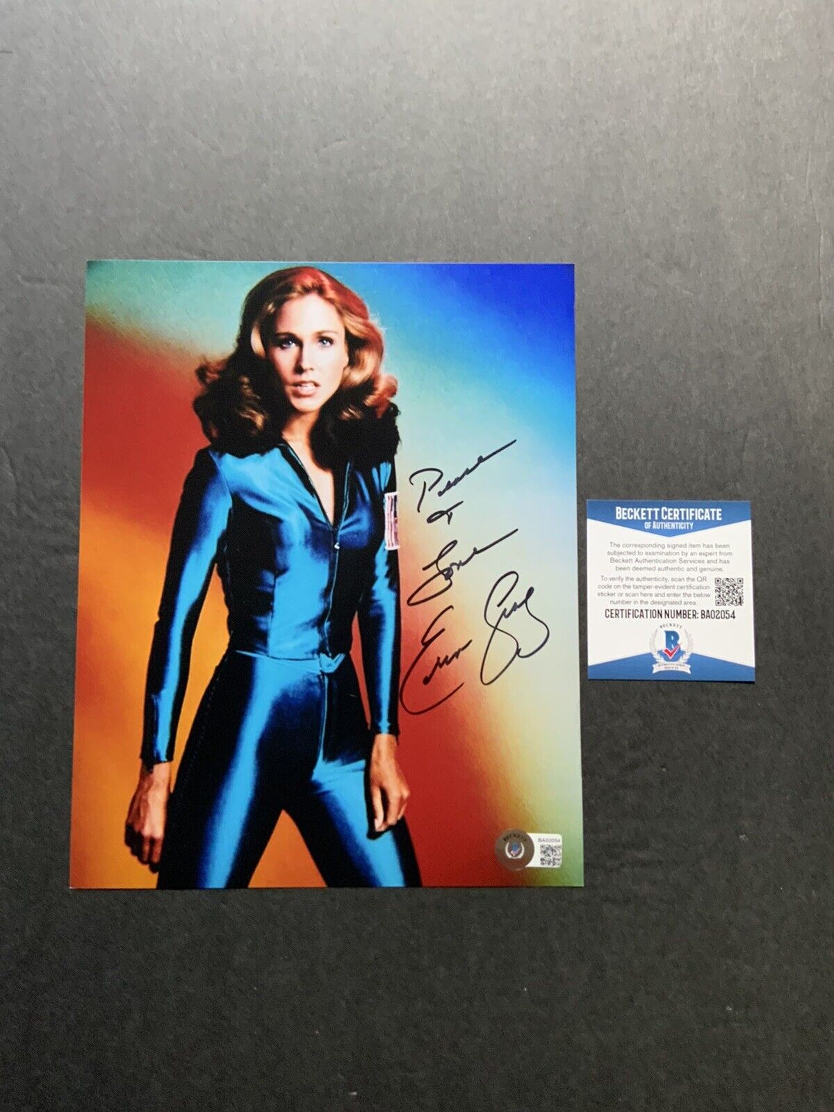 Erin Gray Hot! signed autographed Classic Sexy 8x10 Photo Poster painting Beckett BAS Coa