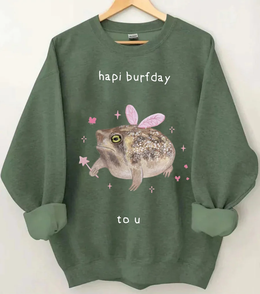 Frog Lover Birthday Sweatshirt