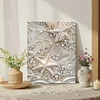 DIY Pearl Painting Starfish for Home Wall Decor with Frame(30x40cm)