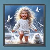 Diamond Painting-5D Full Round Drill Girl