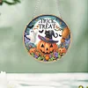Diamond Painting Acrylic 2D Flat Pumpkin Cat Hanging Diamond Art Kits Wall Door Decor