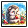 Hedgehog-Partial 11CT Stamped Cross Stitch Bead Embroidery 36*36cm/14.17*14.17in tapestrymarket