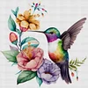 Flowers And Birds-18CT Counted Cross Stitch 20*20cm/7.87*7.87in