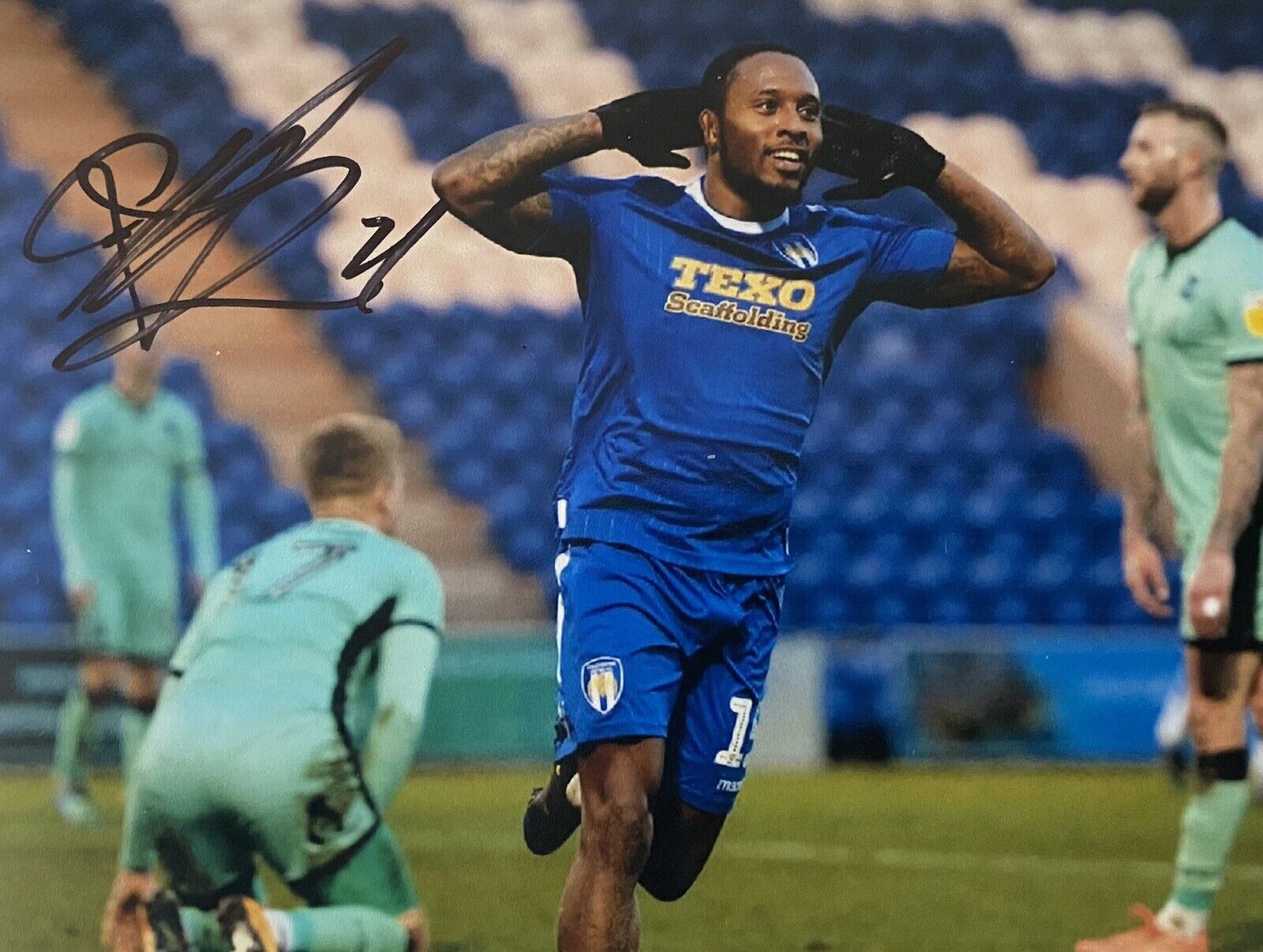Callum Harriott Genuine Hand Signed Colchester United 6X4 Photo Poster painting 2