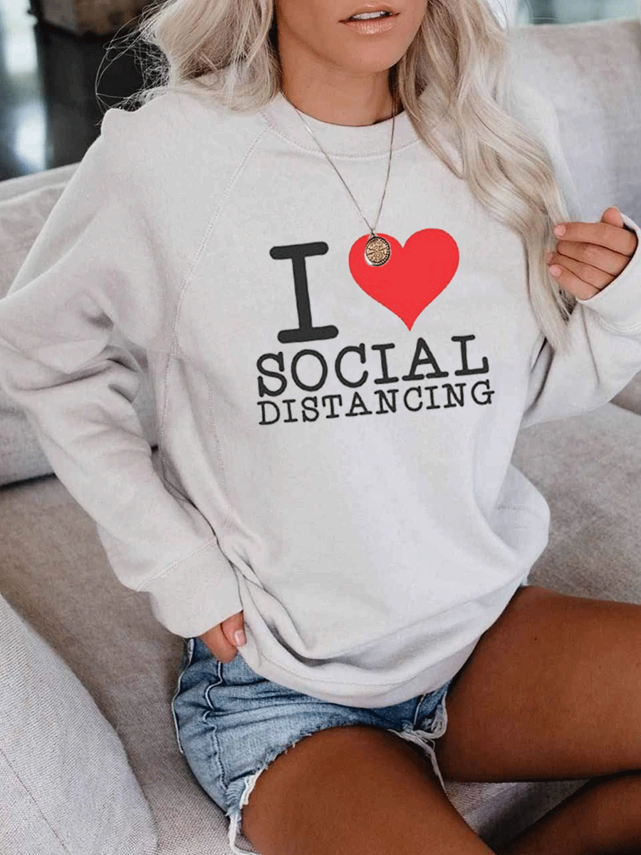 I Heart Social Distancing Sweatshirt