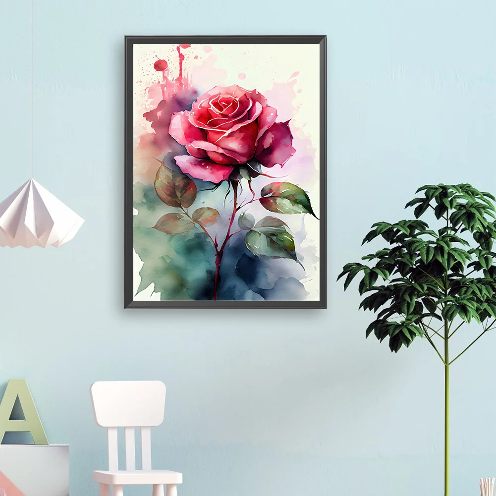 DIY Paint By Number 30*40cm - Rose