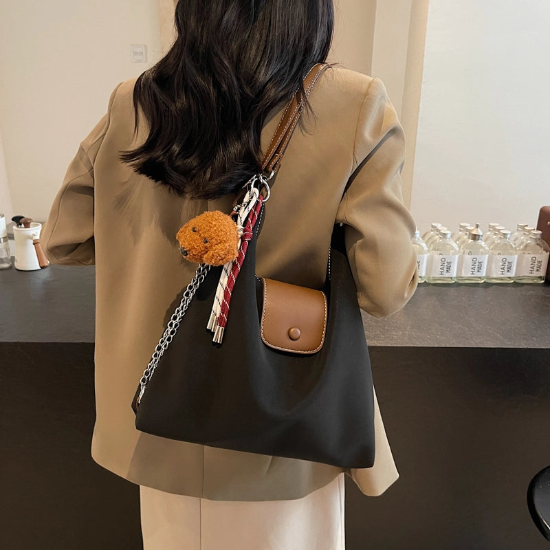 One Size Solid Color Casual Street Shopping Women’s Backpack