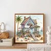 Diamond Painting-DIY Full Round Drill Beach House