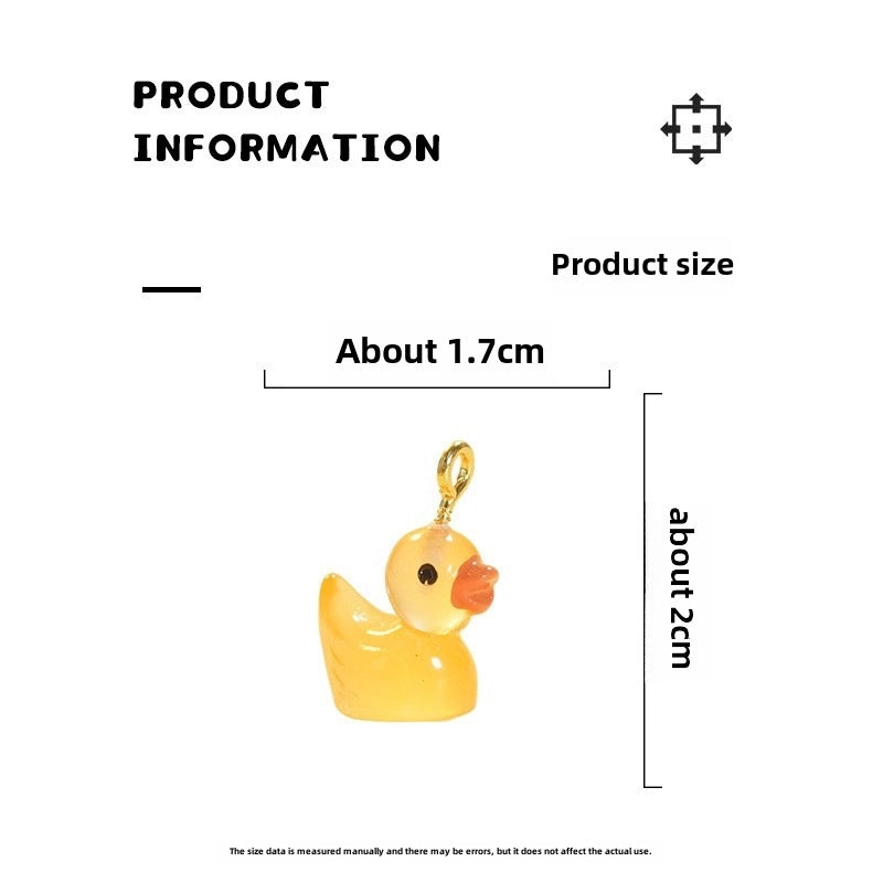Luminous Diy Jewelry Resin Accessories Handmade Material Keychain Pendant Bracelet Sheep Eye Nail Little Duck
