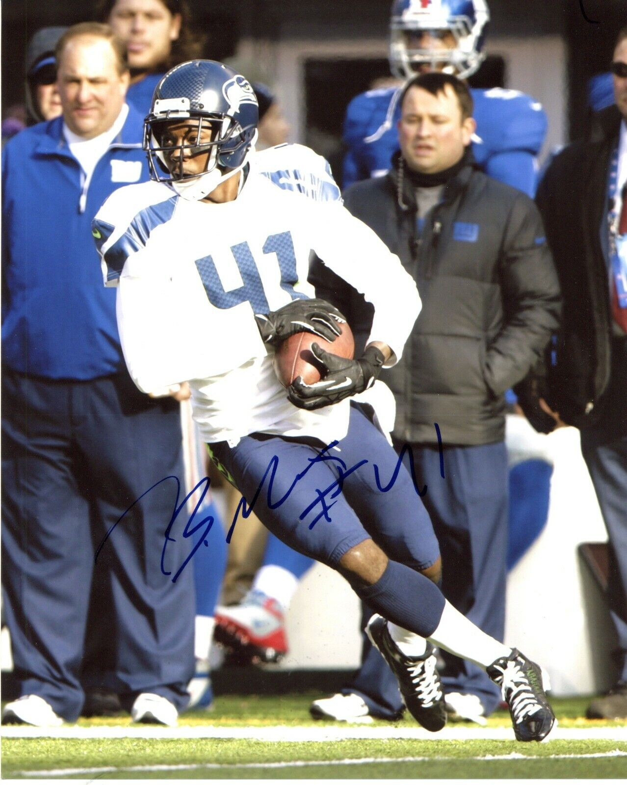 Byron Maxwell Seattle Seahawks Autographed Signed 8x10 Photo Poster painting CFS Holo COA