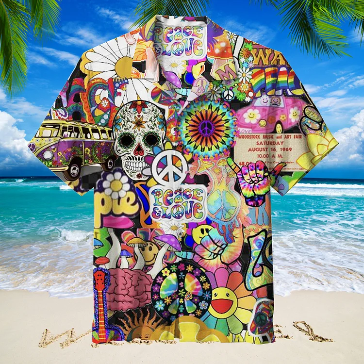 hippie, hippy | Unisex Hawaiian Shirt