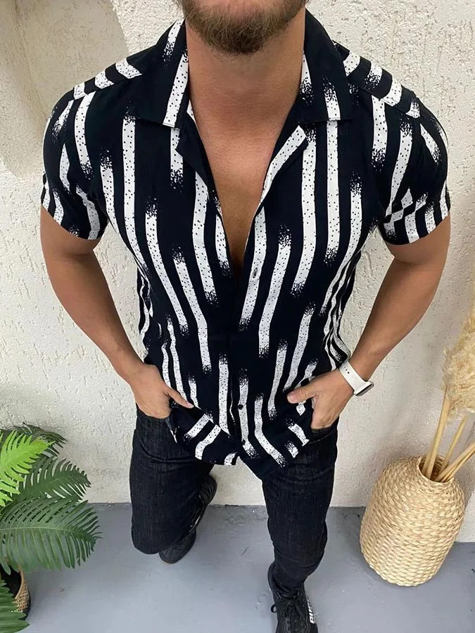 Men's Casual Print Shirt