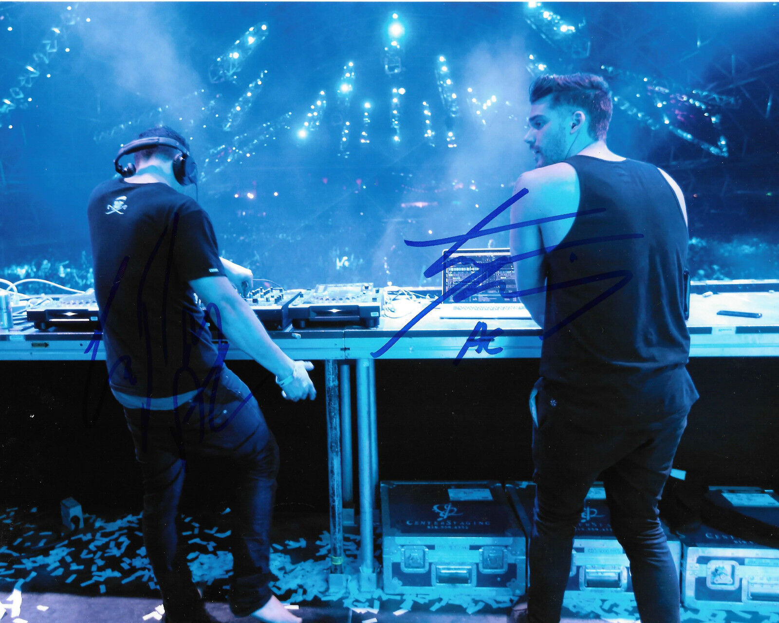 GFA Electro House Duo * ADVENTURE CLUB * Signed DJ 8x10 Photo Poster painting AD2 COA