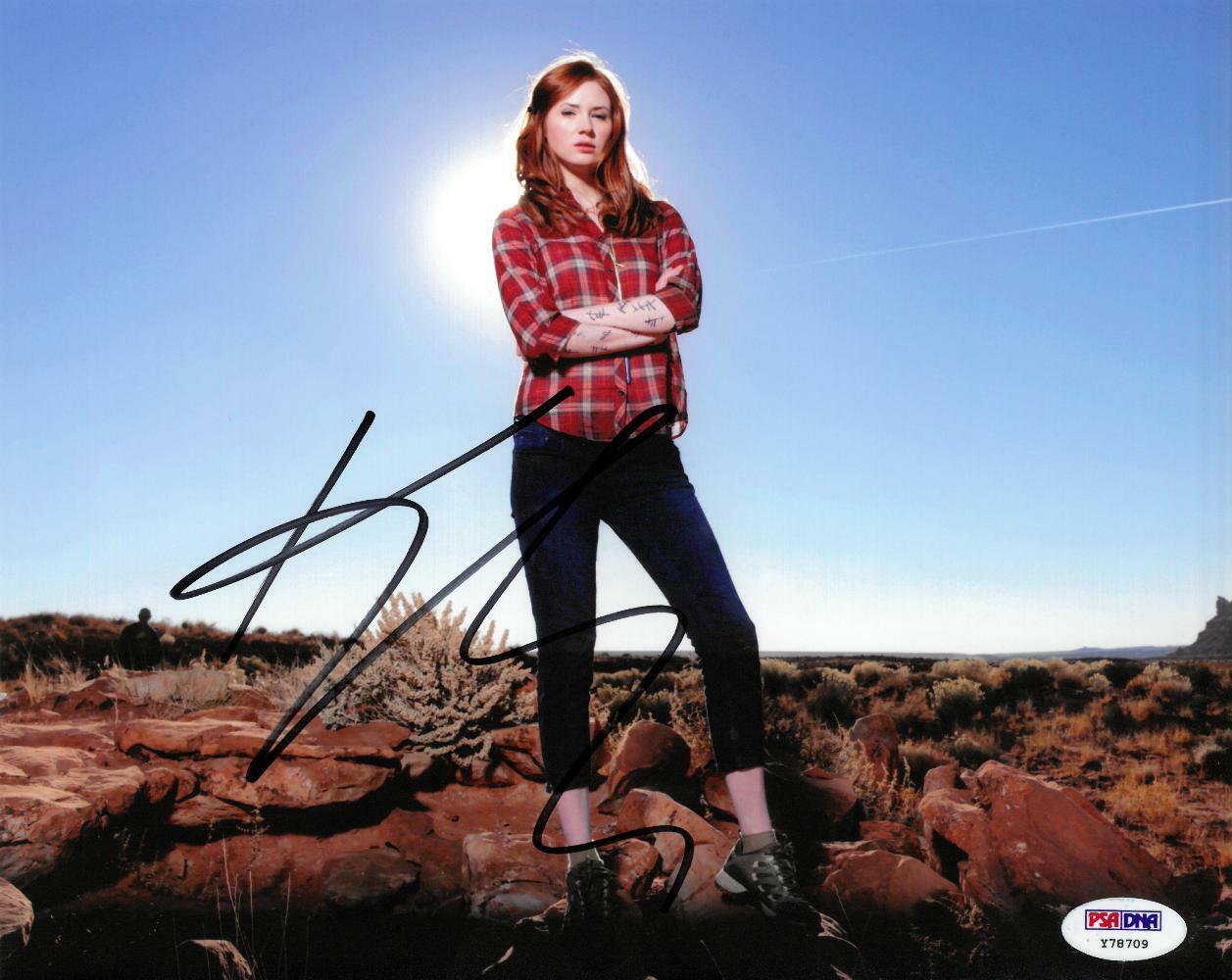 Karen Gillan Signed Doctor Who Authentic Autographed 8x10 Photo Poster painting PSA/DNA #Y78709