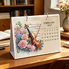 DIY 2027 Diamond Painting Calendar Art Kit Paper Desk Calendar Desktop Decoration Craft Kit