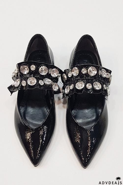 Rhinestone Pointed Flat