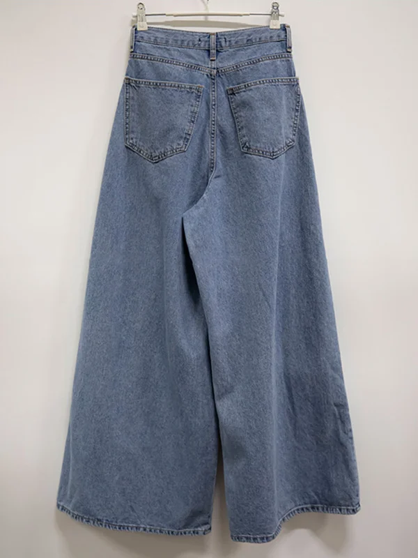 City Chic: Wide Leg Blue Jean Pants for Urban Style