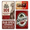 4pcs - Liquor - Vintage Metal Signs(12*16Inch)