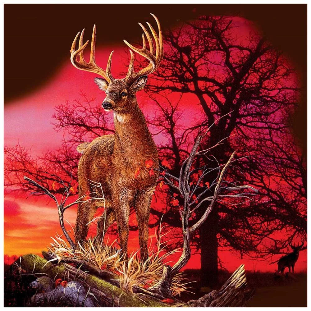 Diamond Painting - Full Round Drill - Deer(30*30cm)