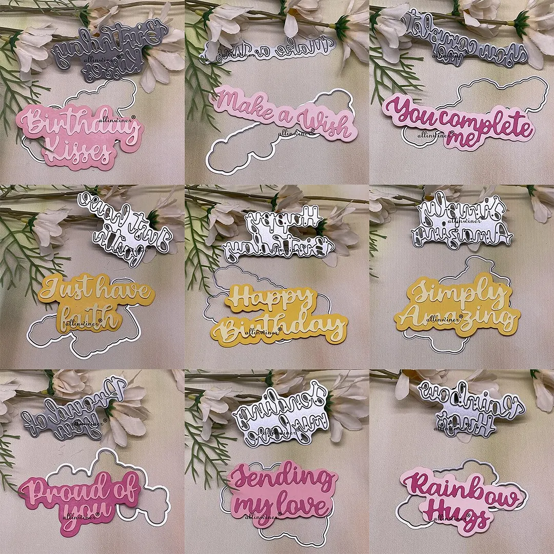 Nigikala new letter series DIY Craft Metal Cutting Die Scrapbook ...