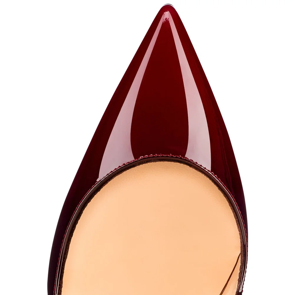 120mm Gradient High Heels Fashion Pumps Patent-MERUMOTE