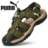 PUMA® Kalbsleder-Sandalen, handgenäht