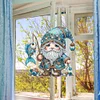 DIY Fishing Gnome Diamond Painting Single-sided Hanging Pendant