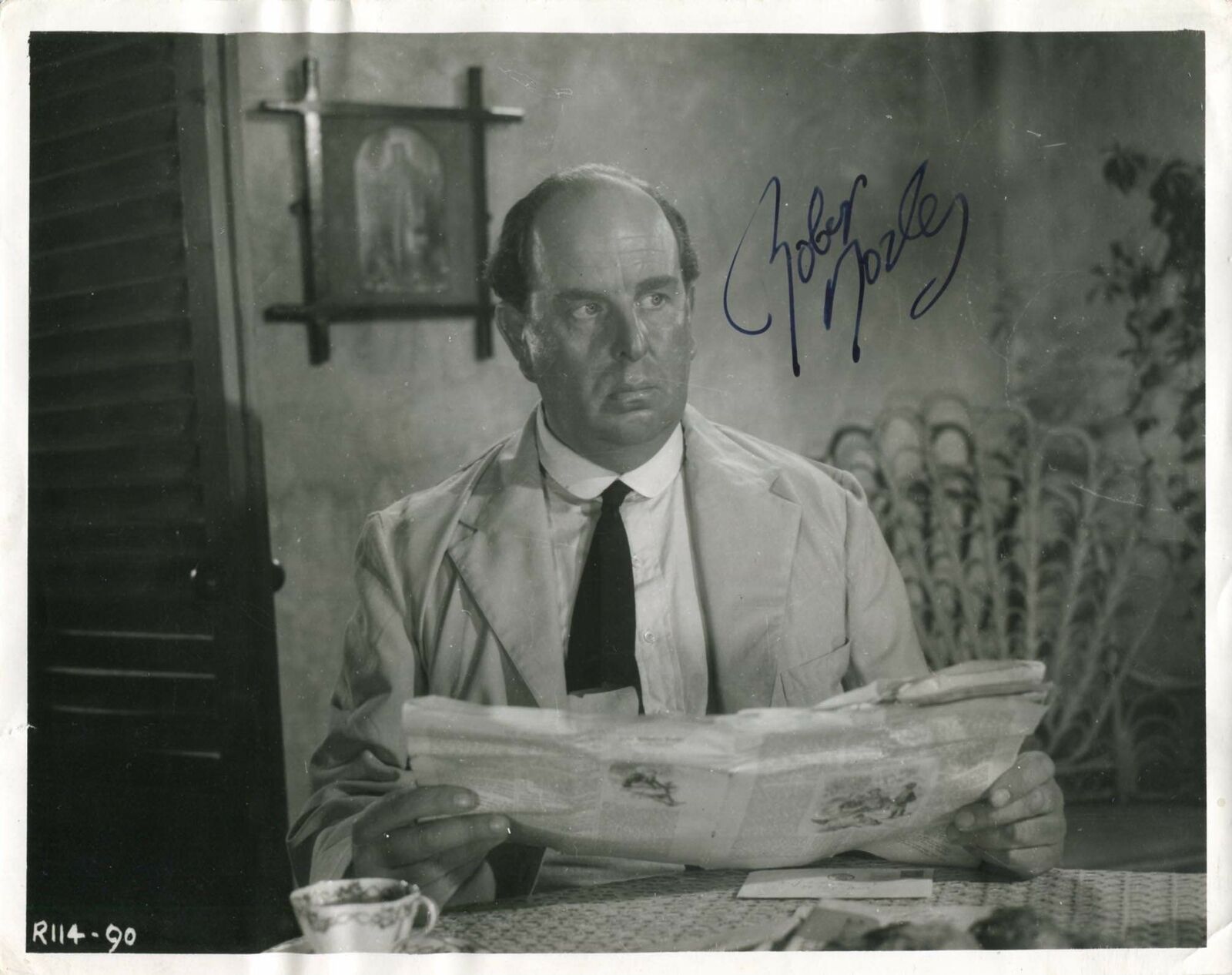 ACTOR Robert Morley autograph, signed vintage Photo Poster paintinggraph