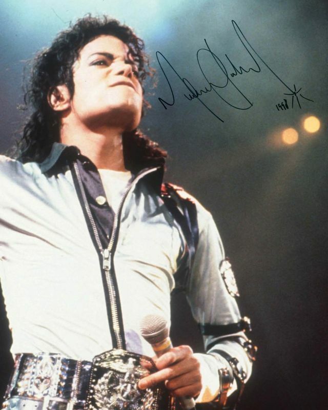 Michael Jackson Autograph Signed Photo Poster painting Print