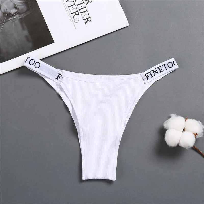 Women's Panties Cotton Briefs Female Underpants Sexy Panties Thong Pantys Solid Color Intimates Lingerie Women Underwear