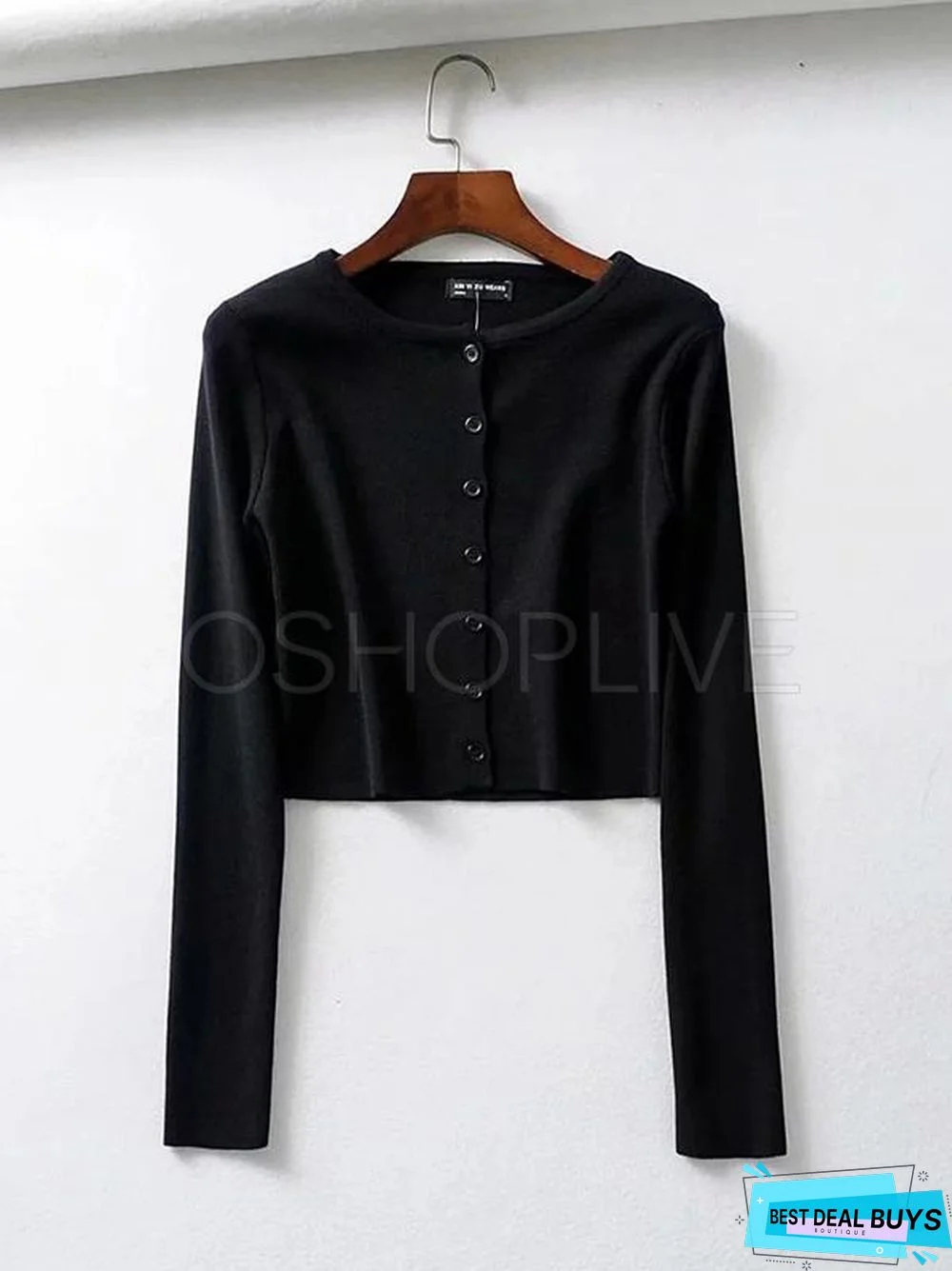 Sexy Plain Short Knitwear