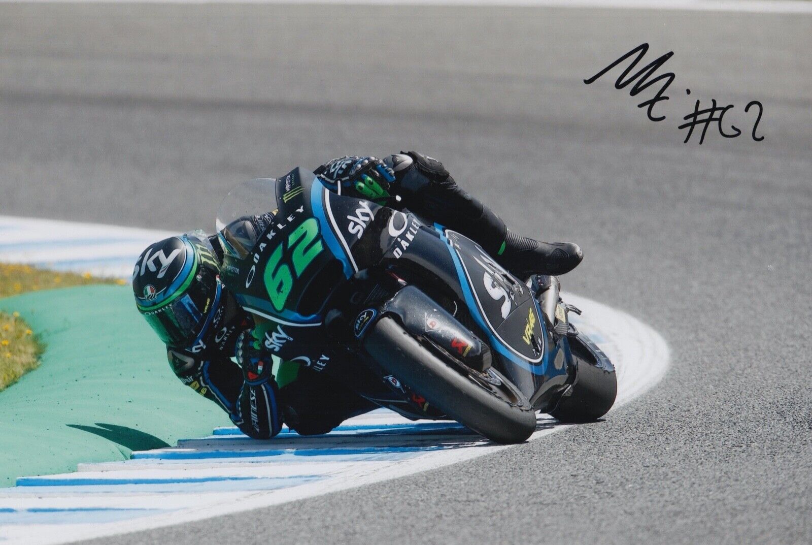 Stefano Manzi Hand Signed 12x8 Photo Poster painting MotoGP Autograph SKY Racing VR46