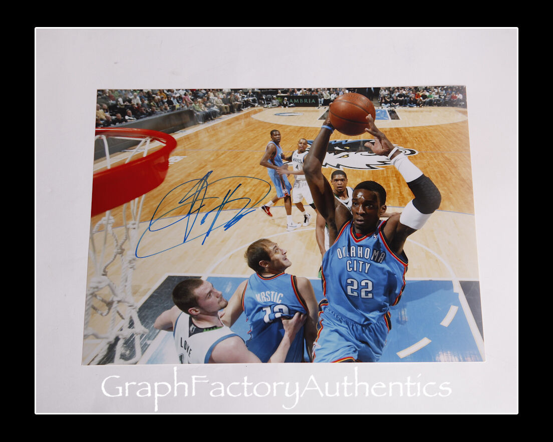 Jeff Green *OKLAHOMA CITY THUNDER* Signed 11x14 Photo Poster painting COA GFA