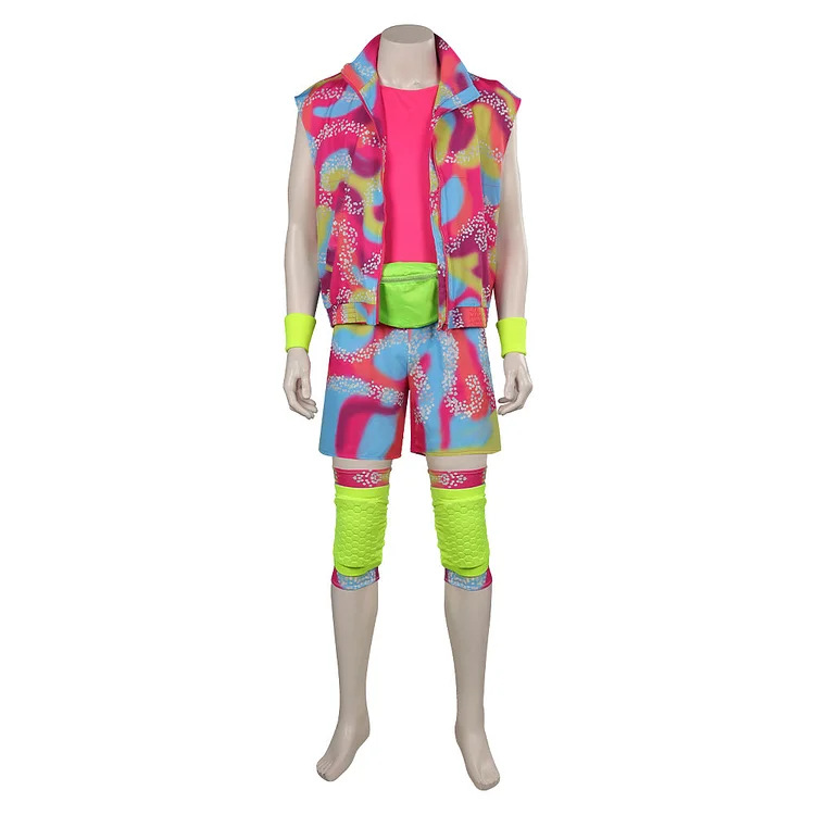 2023 Barbie Ken Rollerblade Outfits Pink Beachwear Halloween Carnival Suit Adult Cosplay Costume
