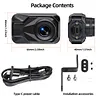 2K HD WiFi Motorcycle Camera IP67 Waterproof Motorcycle Dash Cam 140 Degree Wide Angle Driving Dash Cam DVR Camcorder for Cycling