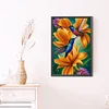 Diamond Painting -5D Full Round Drill Birdsong Fragrant Flowers(60x40cm)