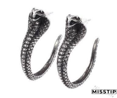 Retro hand-woven rope serpentine earrings