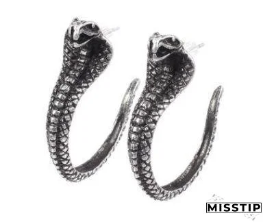 Retro hand-woven rope serpentine earrings