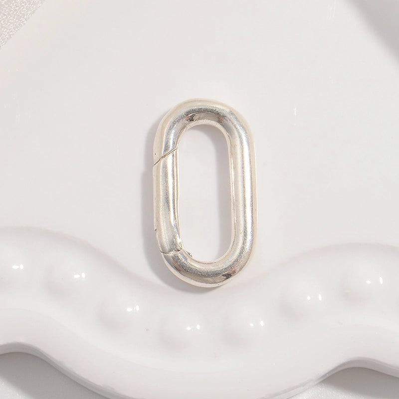 1 Piece 925 Sterling Silver 22K Gold Plated Rhodium Plated Silver Plated Round Star Oval Jewelry Buckle Jewelry Accessories