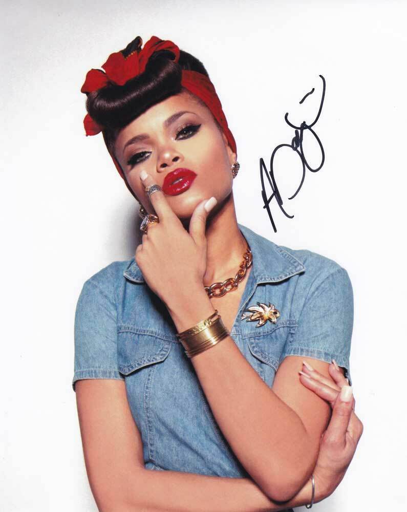 Andra Day In-person AUTHENTIC Autographed Photo Poster painting SHA #53482