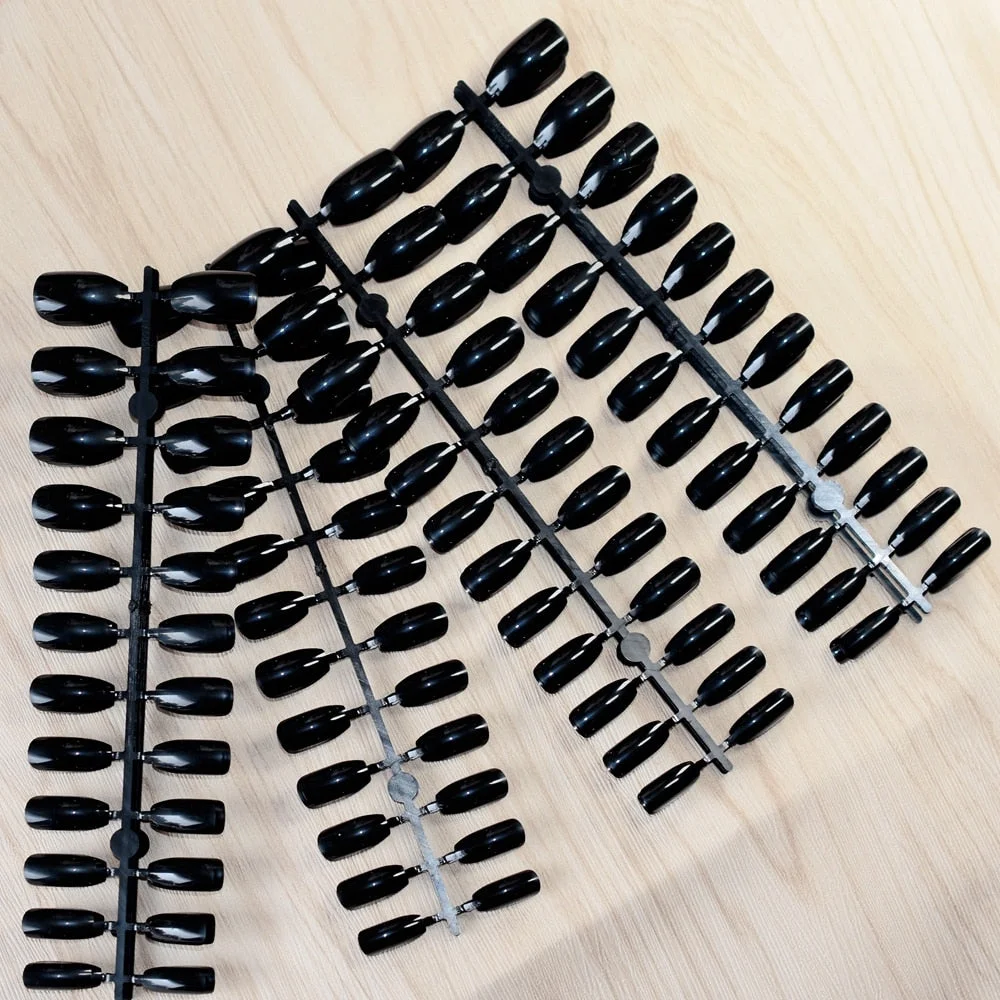 1 lot= 10 kits Clear Nude French Nails Short Size Square White Fake Nails Laidy Finger Decoration Daily Wear 240pcs-Nail Inspo