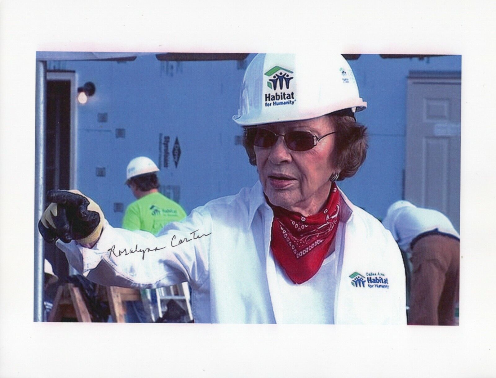 Rosalynn Carter Autographed 8 1/2 x 11 in. Photo Poster painting First Lady As Pictured