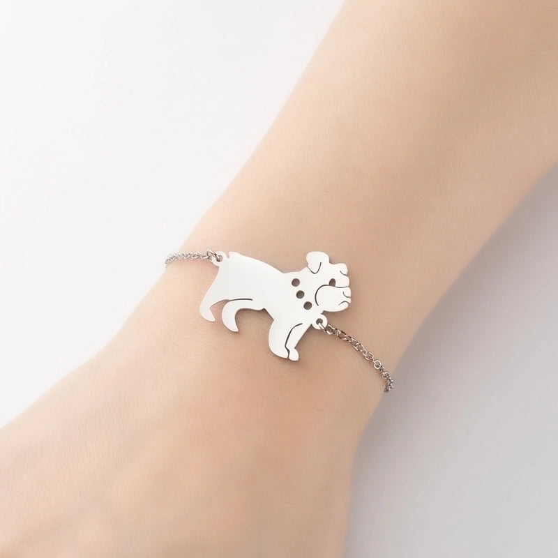 Cute Animal 201 Stainless Steel 18K Gold Plated Bracelets In Bulk